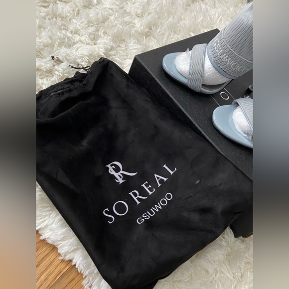 Blue Stilletto Sock Heels | GSUWOO - Picture 6 of 10